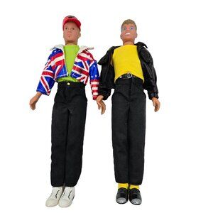 New Kids On The Block Concert Donnie Wahlburg Joey McIntyre NKOTB Doll Dolls VTG